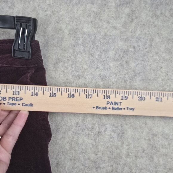 Maurices Burgundy Corduroy Button-Front Mini Skirt - Picture 8 of 8